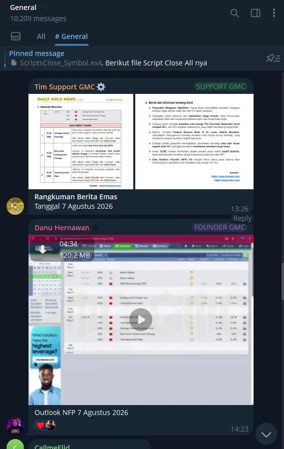 Screenshot diskusi Grup VIP GMC 03